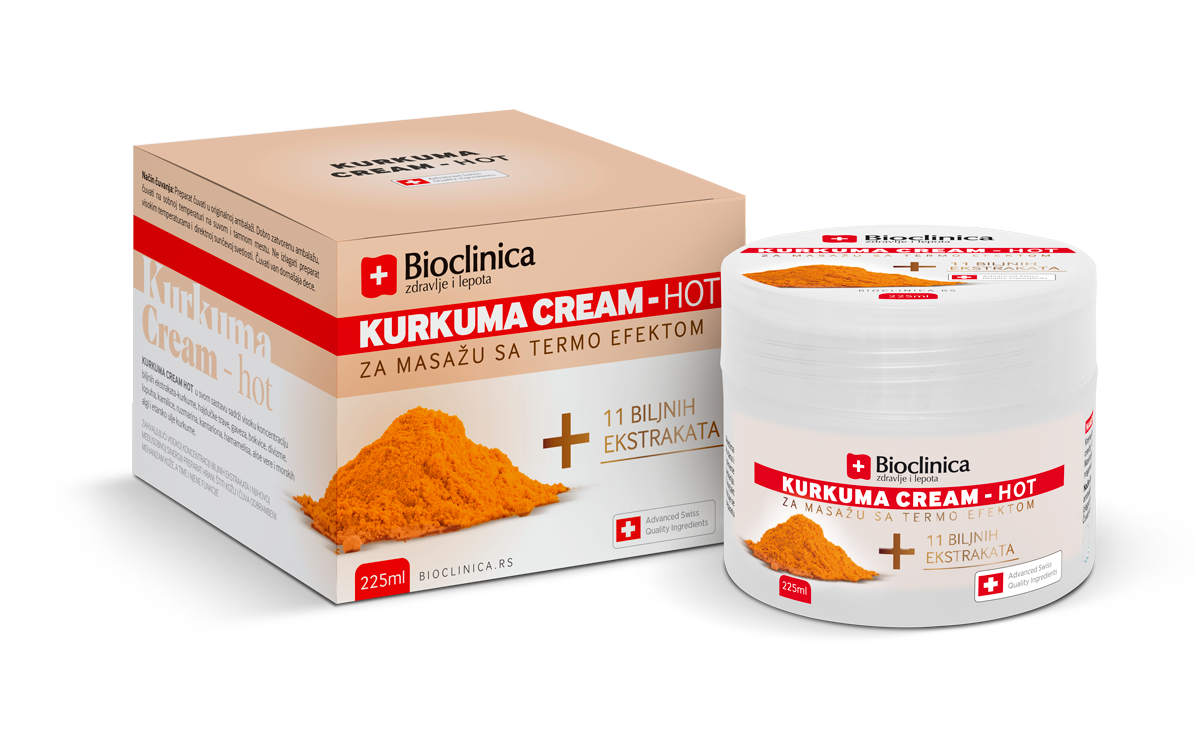 BIOCLINICA Kurkuma Hot krema 225ml - slika 1