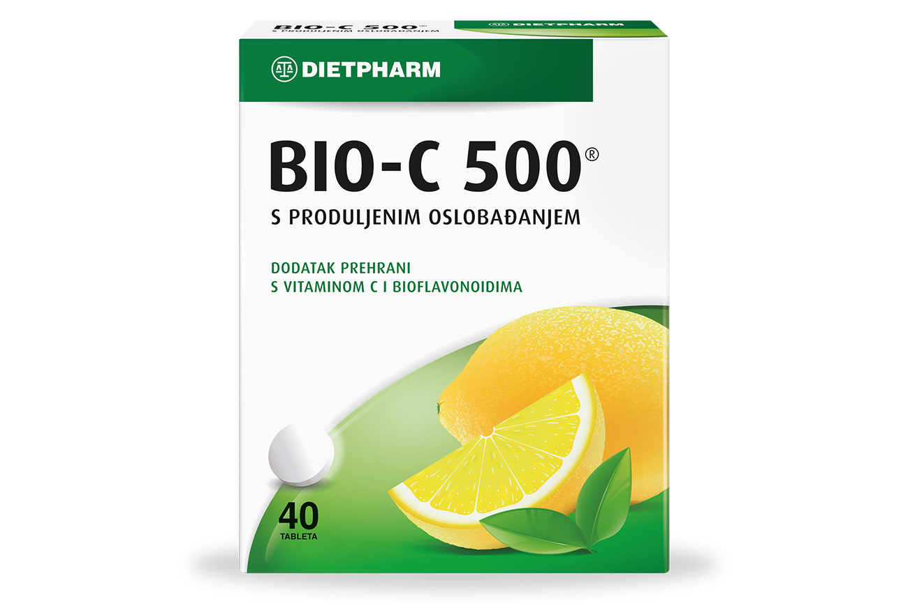 DIETPHARM Bio-C 500 40 tableta - slika 1