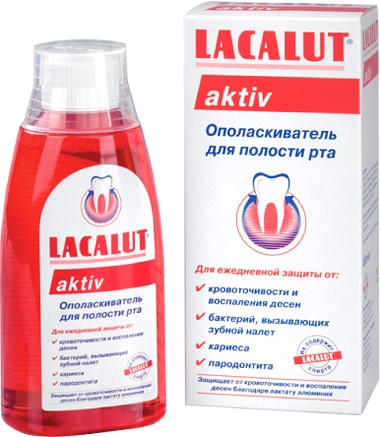 LACALUT AKTIV Rastvor za njegu usne duplje 300ml - slika 1