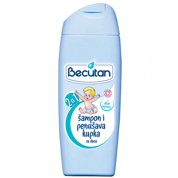 BECUTAN Šаmpon i pjenušаvа kupkа 2 u 1 – 200ml - slika 1
