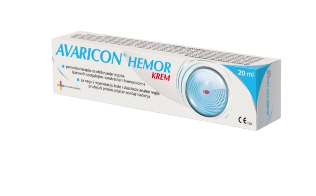PHARMANOVA Avaricon Hemor krem protiv hemoroida 20ml - slika 1