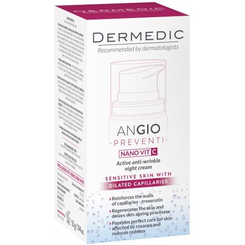 DERMEDIC Angio Nano Vit C aktivna noćna krema 55ml - slika 1