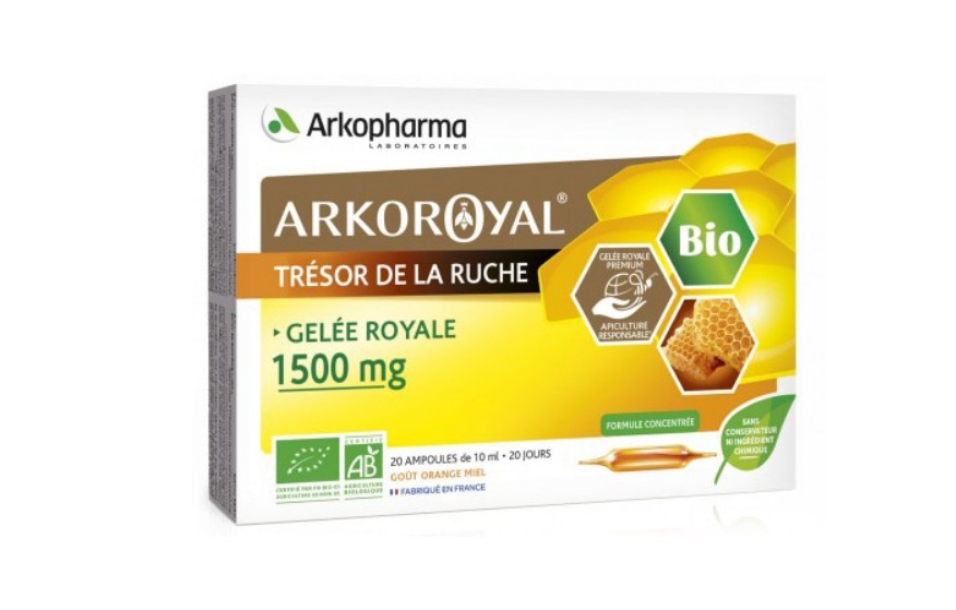 ARKOROYAL Gelée royale BIO 1500 mg 20x10ml - slika 1