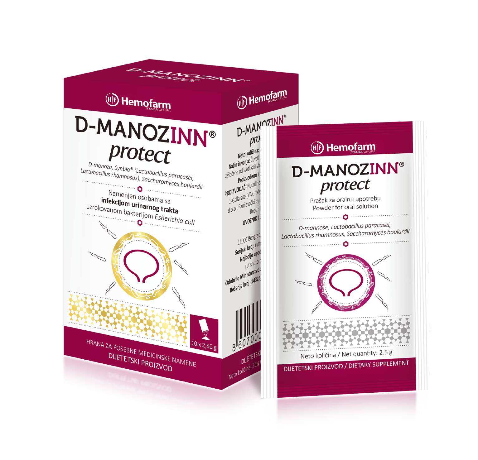 D-Manozinn Protect kesice 10×2.5g - slika 1