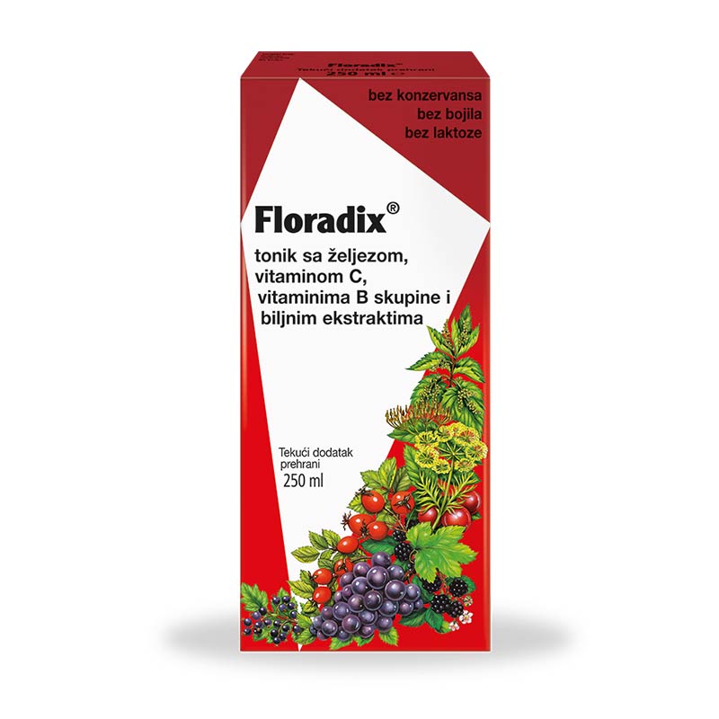 Floradix tonik sa željezom i vitaminima 250 ml - slika 1