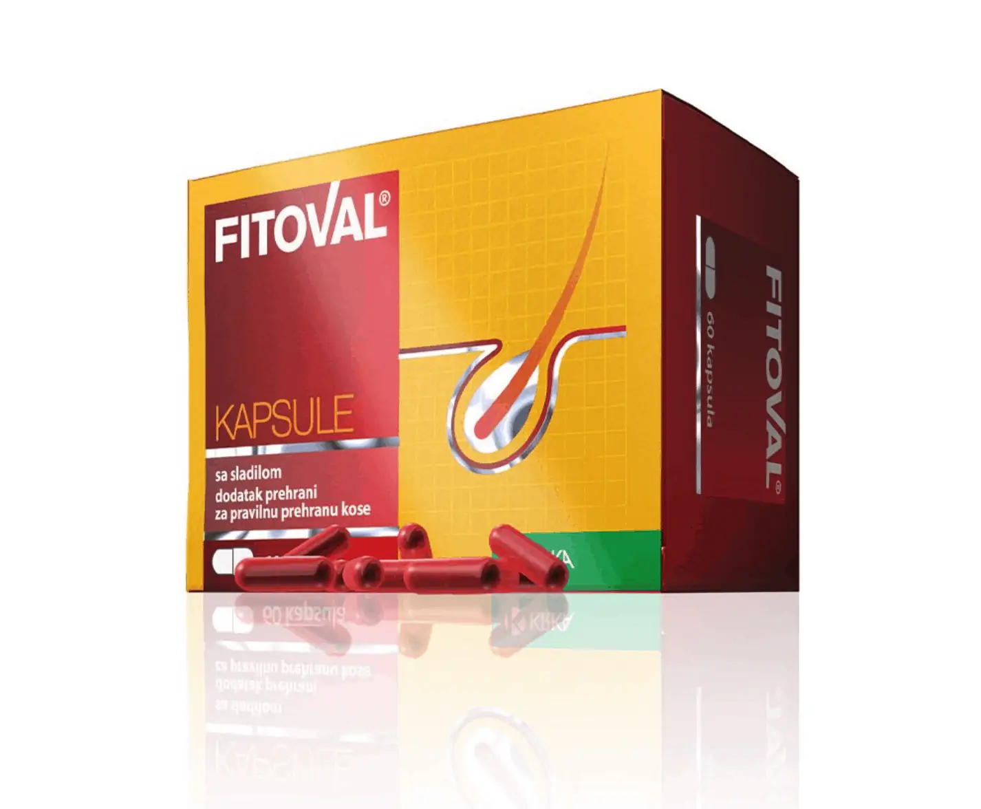 Fitoval kapsule 60 komada – Za regeneraciju kose - slika 1