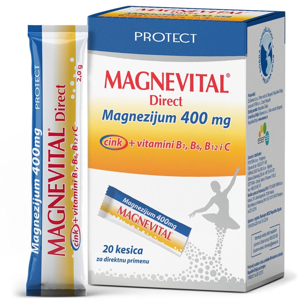 ESENSA MAGNEVITAL Direct magnezijum 400mg – 20 kesica - slika 1