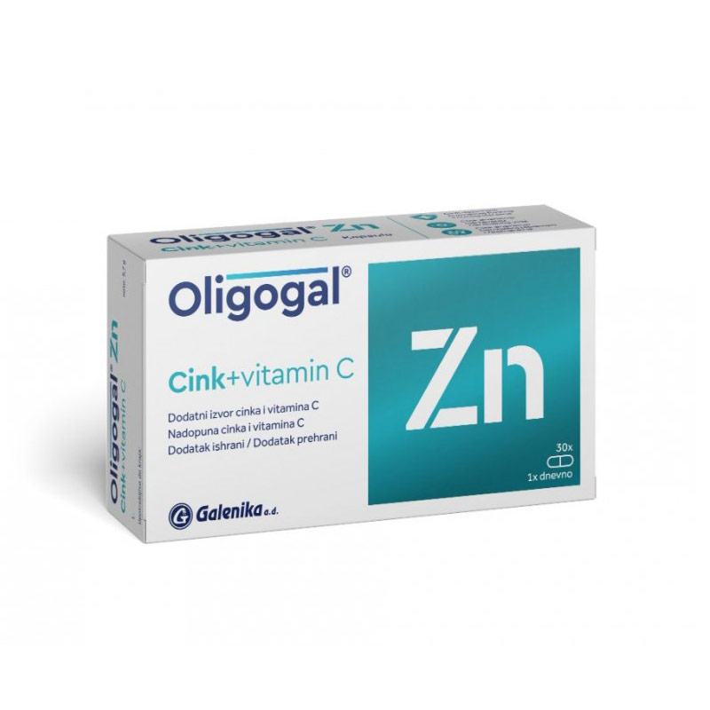 OLIGOGAL Zn+Vitamin C 30 kapsula - slika 1
