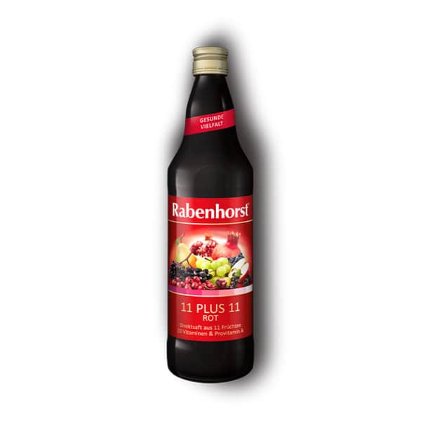 Rabenhorst Sok 11+11 Multivitaminski Crveni Vegan 750 ml - slika 1