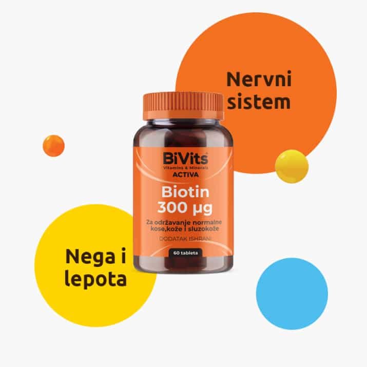 BiVits ACTIVA Biotin 300 μg - slika 1