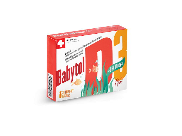 BABYTOL D3 + DHA Omega Twist off kapsule – 30 kapsula - slika 1