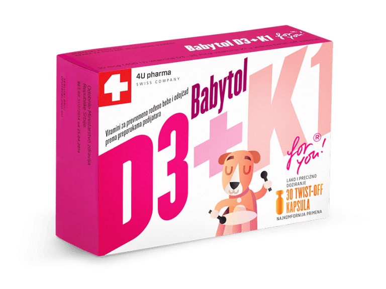 BABYTOL D3+K1 Twist-off 30 kapsula - slika 1