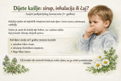 Dijete kašlje – sirup, inhalacija ili čaj?