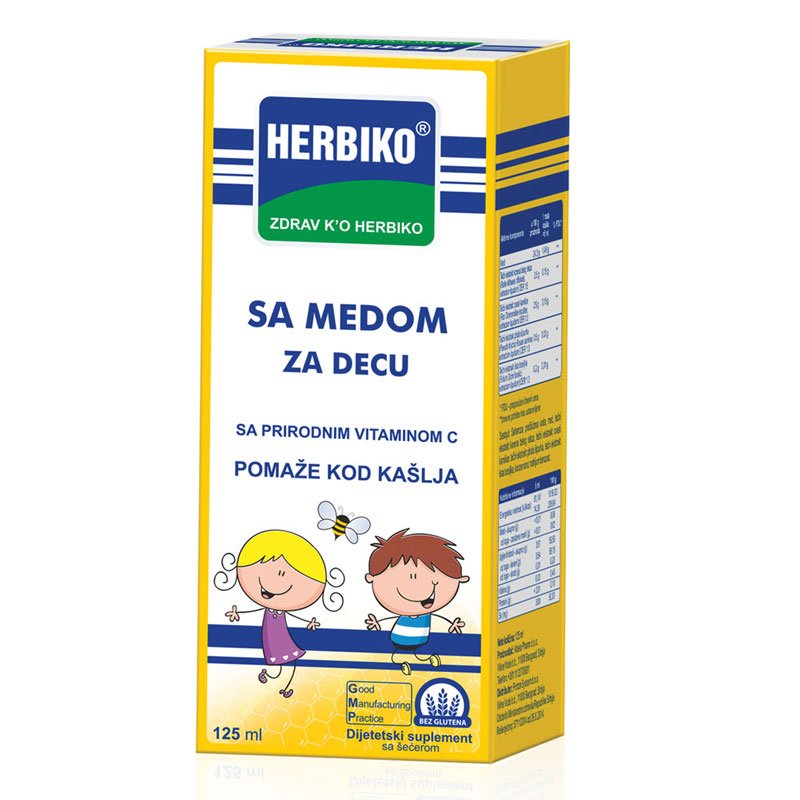 Herbiko® sa medom za decu, 125 ml - slika 1