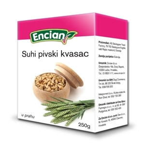 ENCIAN Suvi pivski kvasac u prahu 250g - slika 1