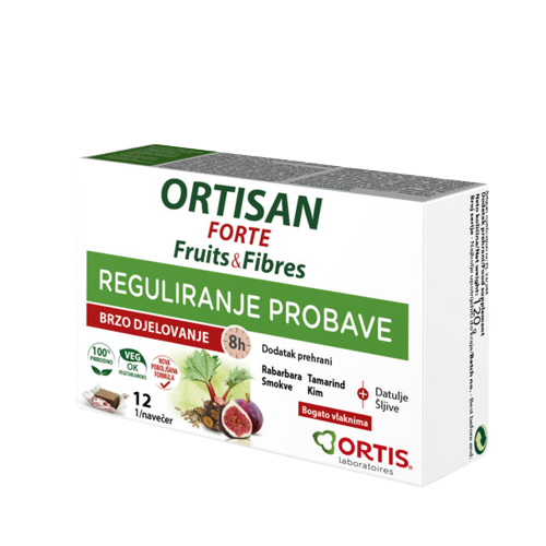 Ortisan Forte Voćne Kocke 120g, Doprinosi regulaciji probave - slika 1