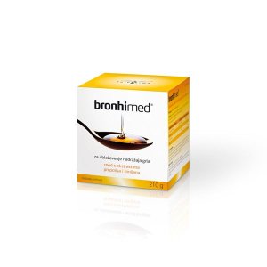 APIPHARMA Bronhi med 210g Preporučuje kod upale gornjih dišnih puteva te kod dugotrajnog kašlja kod pušača.