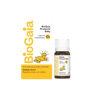 BioGaia Protectis Baby kapi s vitaminom D 5 ml