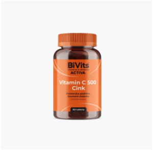 BIVITS Vitamin C 500mg i Cink 10mg 60 tableta