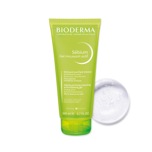 BIODERMA Sebium gel moussant actif pročišćavajući aktivni gel za čišćenje kože sklone aknama 200ml