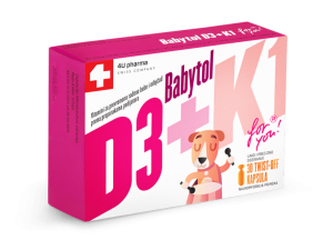BABYTOL D3+K1 Twist-off 30 kapsula
