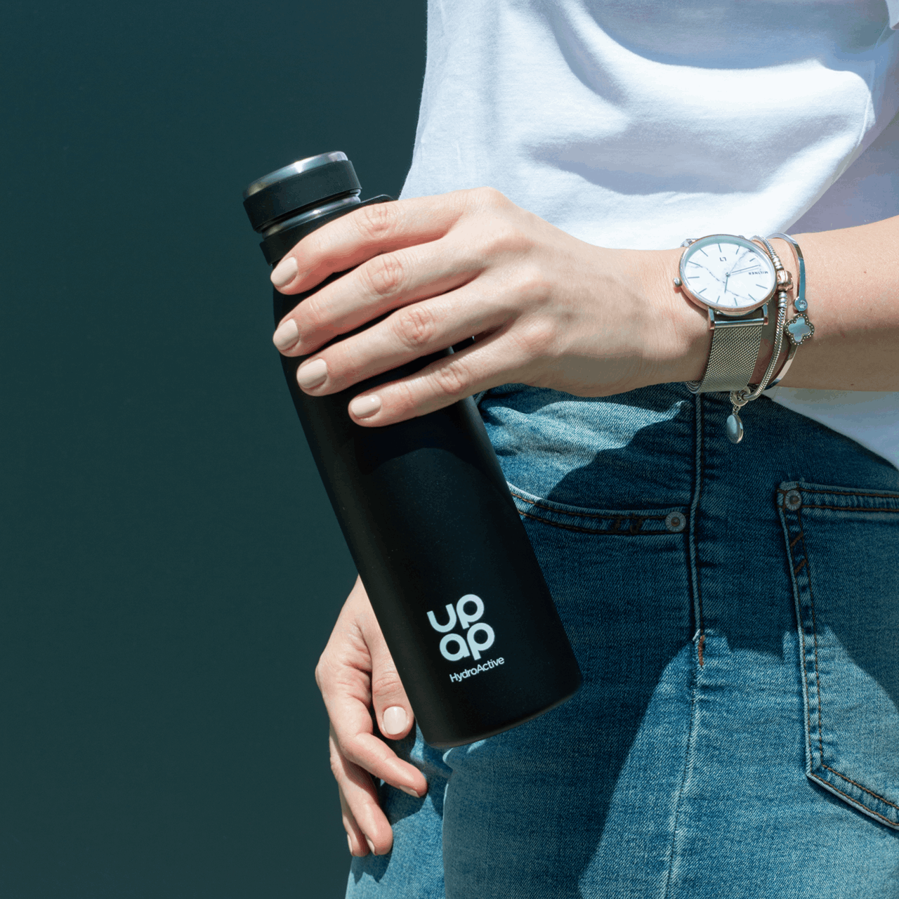 UpAp HydroActive Sport Thermo boca 500 ml crna - slika 2