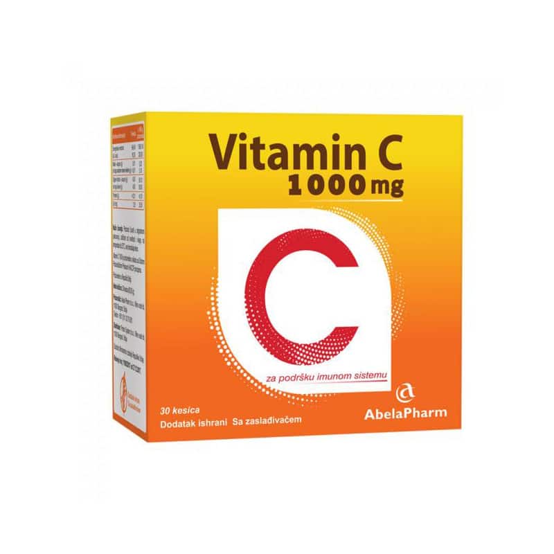 ABELAPHARM Vitamin C 1000mg 30 kesica - slika 1